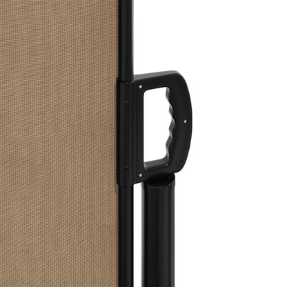 vidaXL Auvent latéral rétractable taupe 220x1000 cm
