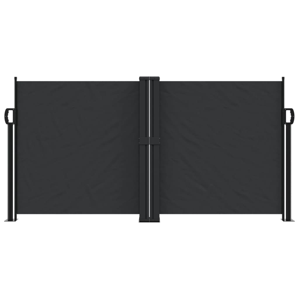 vidaXL Auvent latéral rétractable noir 120x1200 cm