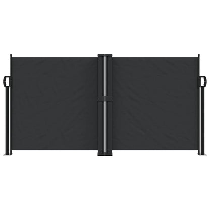 vidaXL Auvent latéral rétractable noir 120x1200 cm