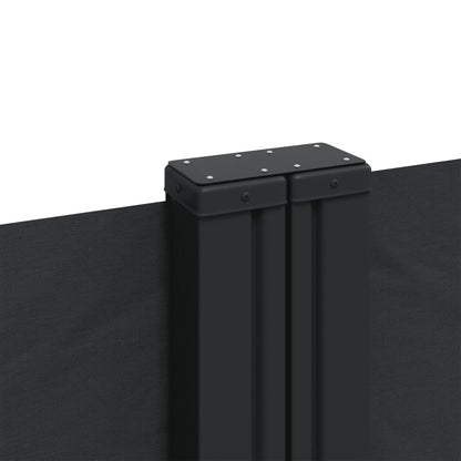 vidaXL Auvent latéral rétractable noir 120x1200 cm