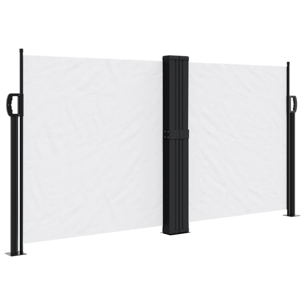 vidaXL Auvent latéral rétractable blanc 120x1200 cm