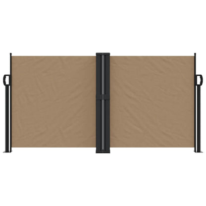 vidaXL Auvent latéral rétractable taupe 120x1200 cm