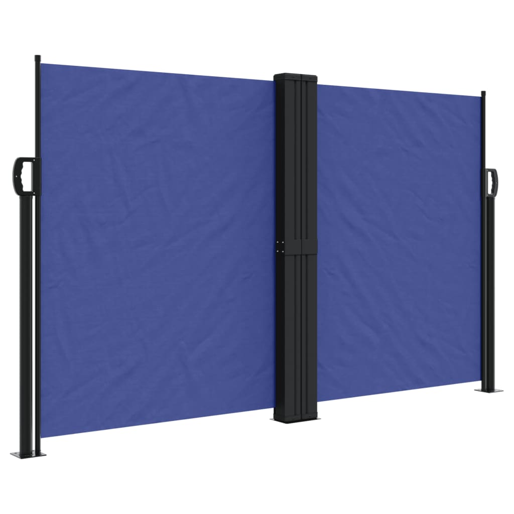 vidaXL Auvent latéral rétractable bleu 140x1200 cm