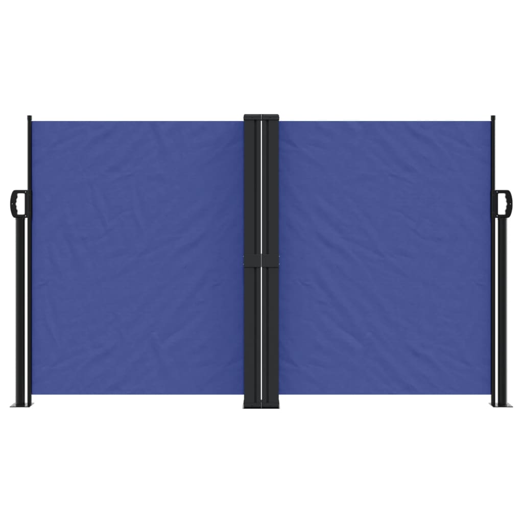 vidaXL Auvent latéral rétractable bleu 140x1200 cm