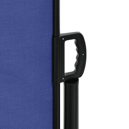 vidaXL Auvent latéral rétractable bleu 140x1200 cm