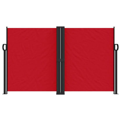 vidaXL Auvent latéral rétractable rouge 140x1200 cm