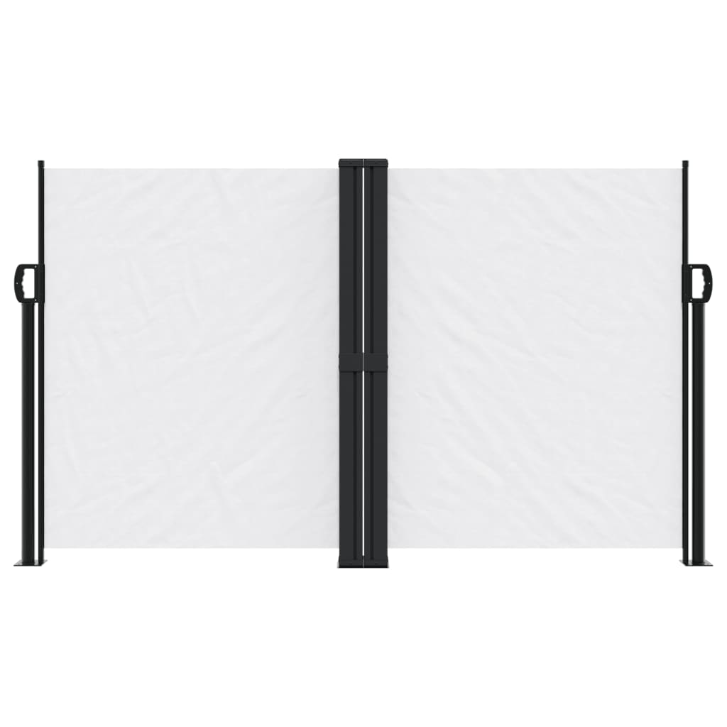 vidaXL Auvent latéral rétractable blanc 140x1200 cm