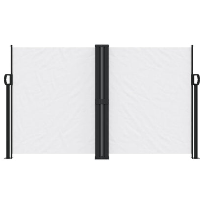vidaXL Auvent latéral rétractable blanc 140x1200 cm