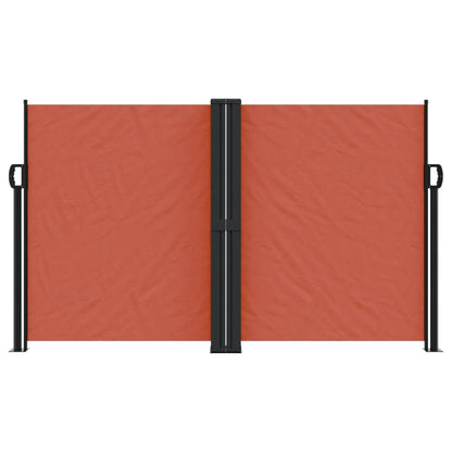 vidaXL Auvent latéral rétractable terre cuite 140x1200 cm
