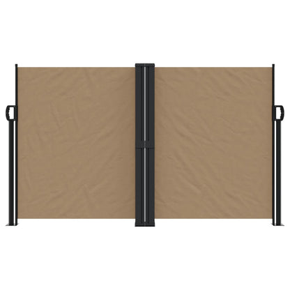 vidaXL Auvent latéral rétractable taupe 140x1200 cm