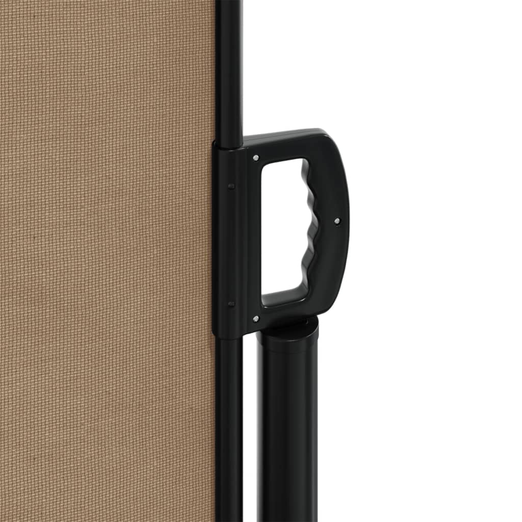vidaXL Auvent latéral rétractable taupe 140x1200 cm