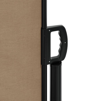 vidaXL Auvent latéral rétractable taupe 140x1200 cm