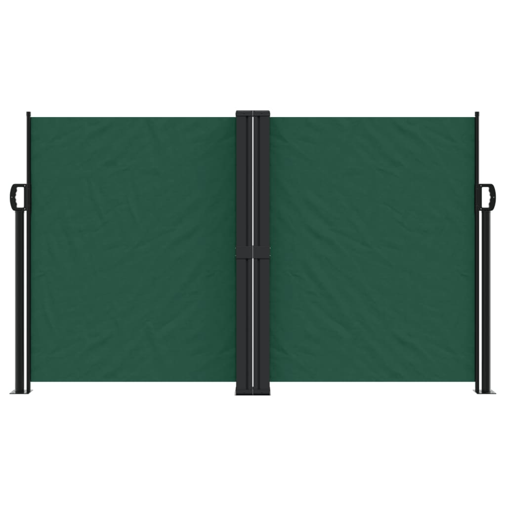 vidaXL Auvent latéral rétractable vert foncé 140x1200 cm