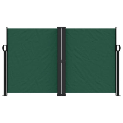 vidaXL Auvent latéral rétractable vert foncé 140x1200 cm