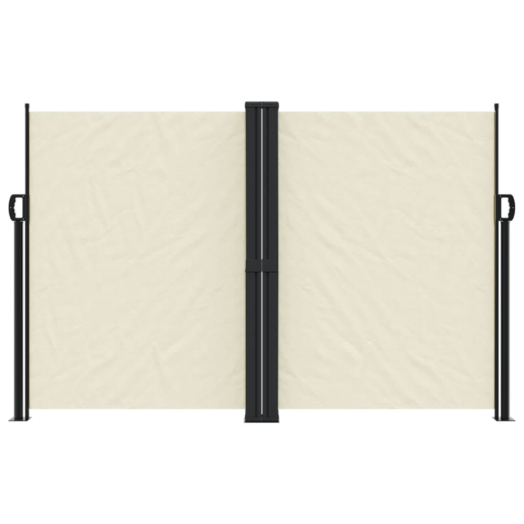 vidaXL Auvent latéral rétractable crème 160x1200 cm