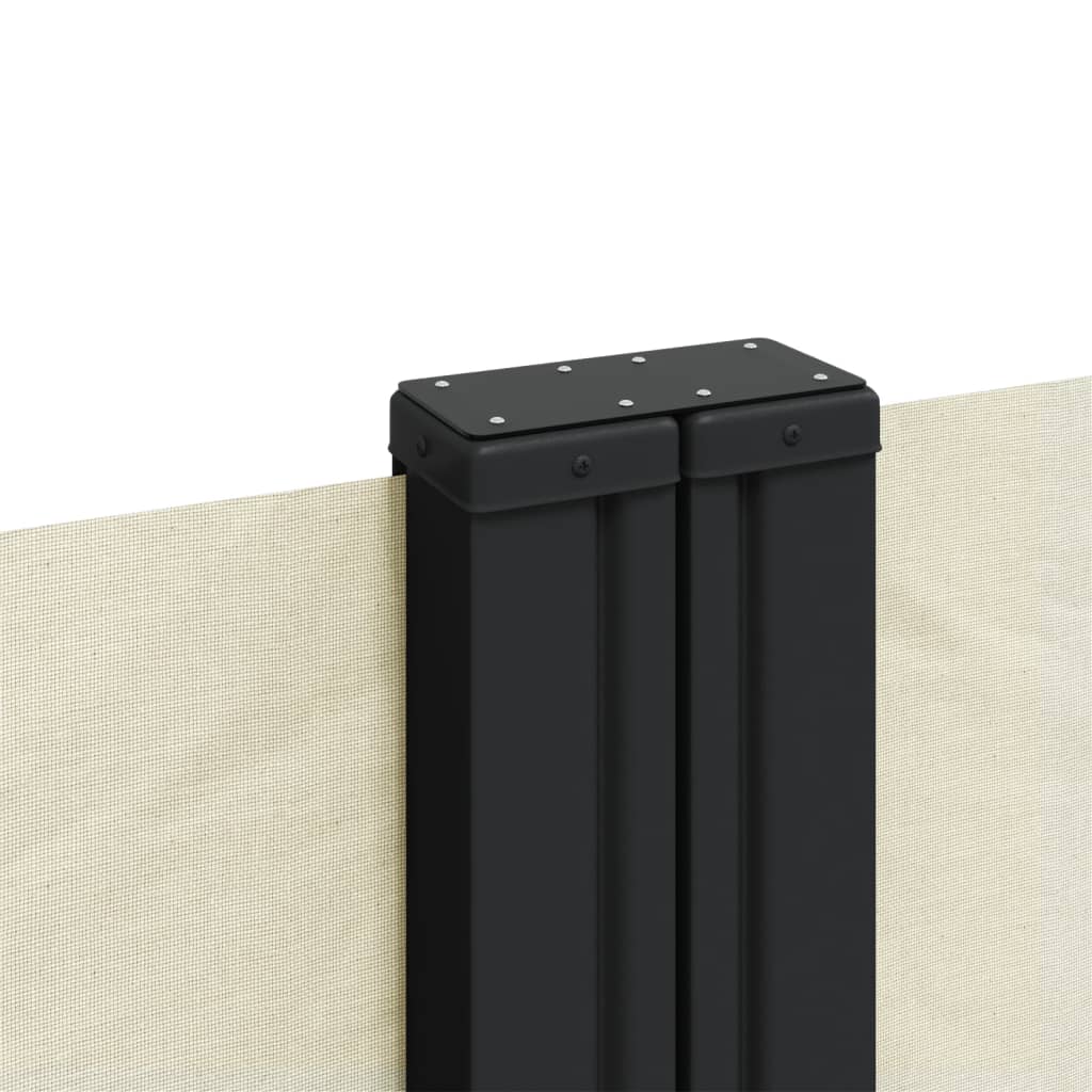 vidaXL Auvent latéral rétractable crème 160x1200 cm
