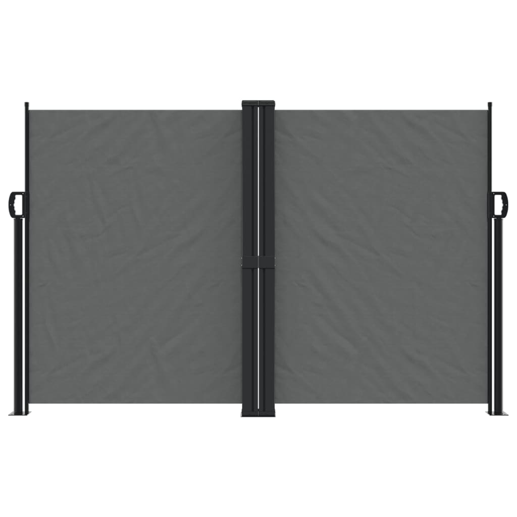 vidaXL Auvent latéral rétractable anthracite 160x1200 cm