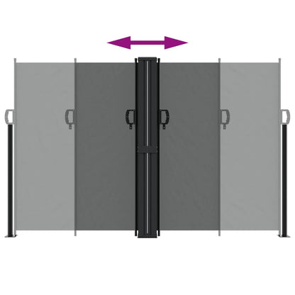 vidaXL Auvent latéral rétractable anthracite 160x1200 cm