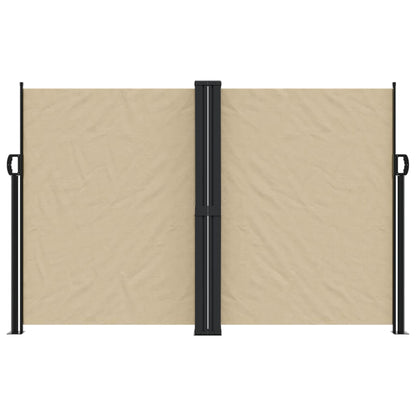 vidaXL Auvent latéral rétractable beige 160x1200 cm