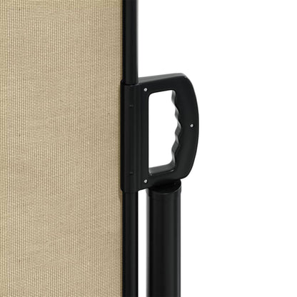 vidaXL Auvent latéral rétractable beige 160x1200 cm