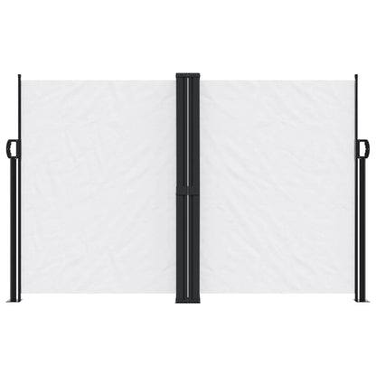 vidaXL Auvent latéral rétractable blanc 160x1200 cm