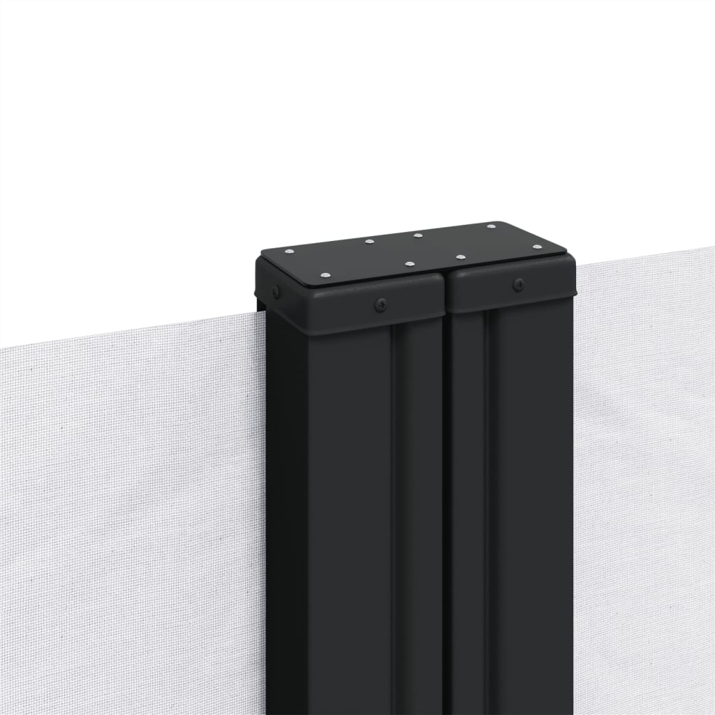 vidaXL Auvent latéral rétractable blanc 160x1200 cm