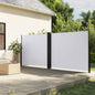 vidaXL Auvent latéral rétractable blanc 160x1200 cm