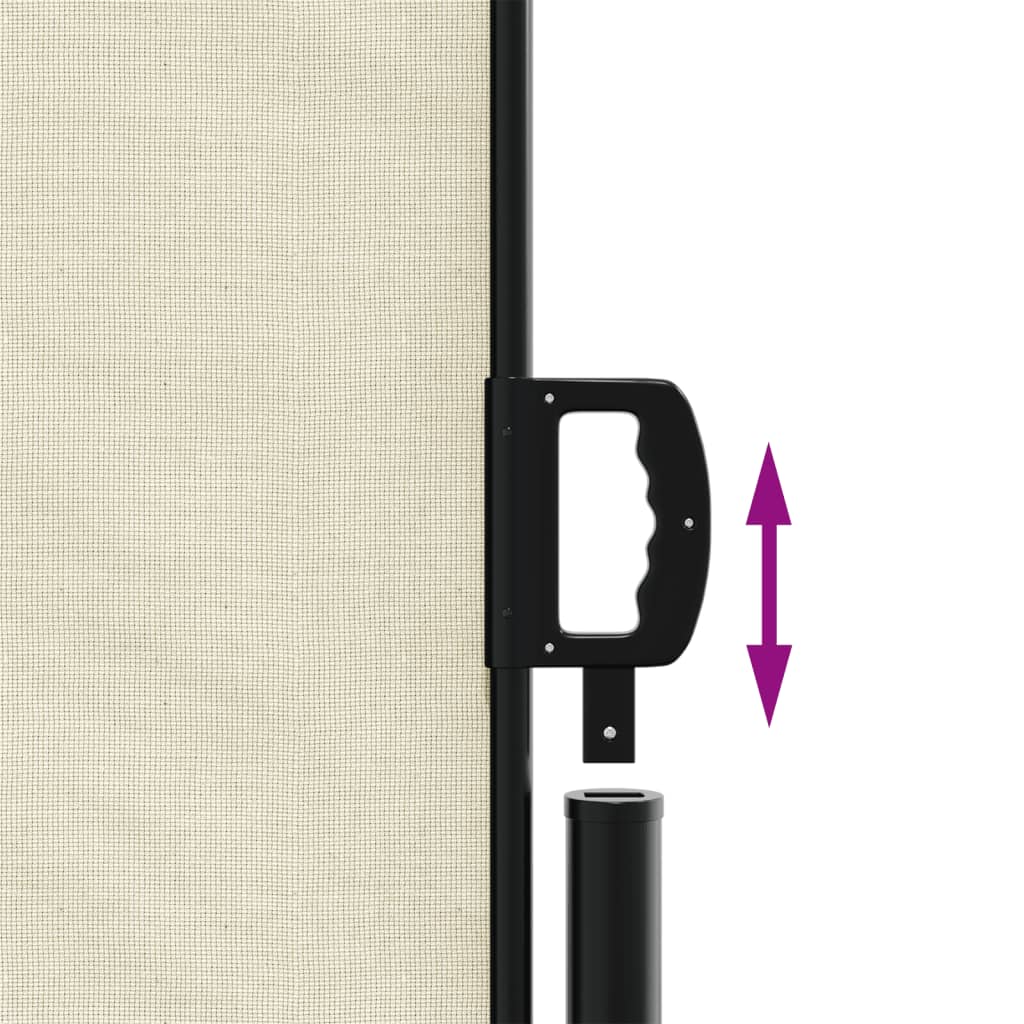 vidaXL Auvent latéral rétractable crème 180x1200 cm