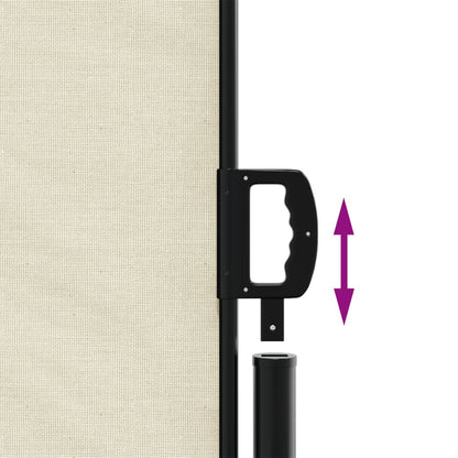 vidaXL Auvent latéral rétractable crème 180x1200 cm