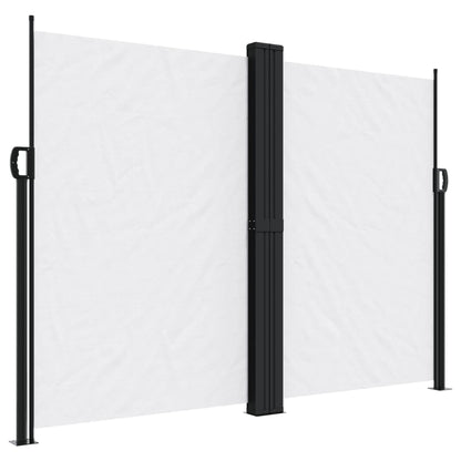 vidaXL Auvent latéral rétractable blanc 180x1200 cm
