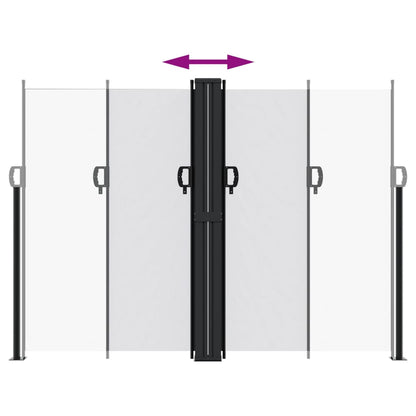 vidaXL Auvent latéral rétractable blanc 180x1200 cm