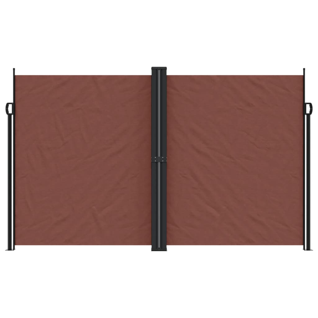 vidaXL Auvent latéral rétractable marron 200x600 cm