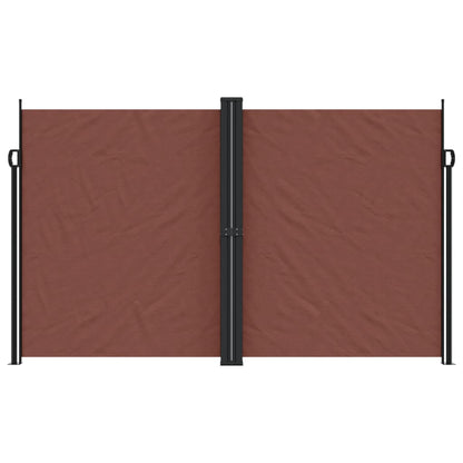 vidaXL Auvent latéral rétractable marron 200x600 cm