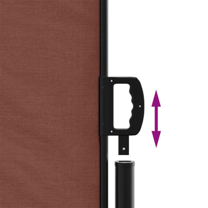 vidaXL Auvent latéral rétractable marron 200x600 cm