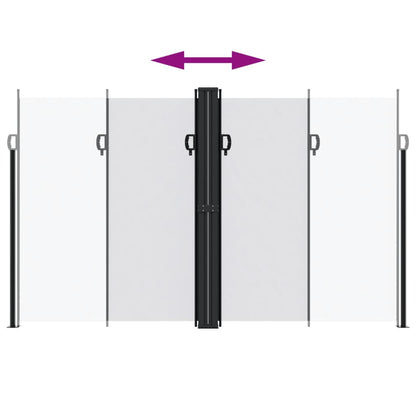 vidaXL Auvent latéral rétractable blanc 200x1200 cm