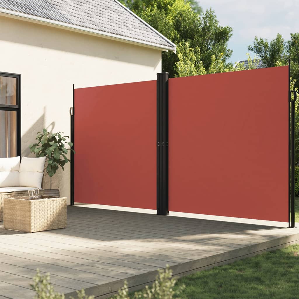 vidaXL Auvent latéral rétractable terre cuite 200x1200 cm