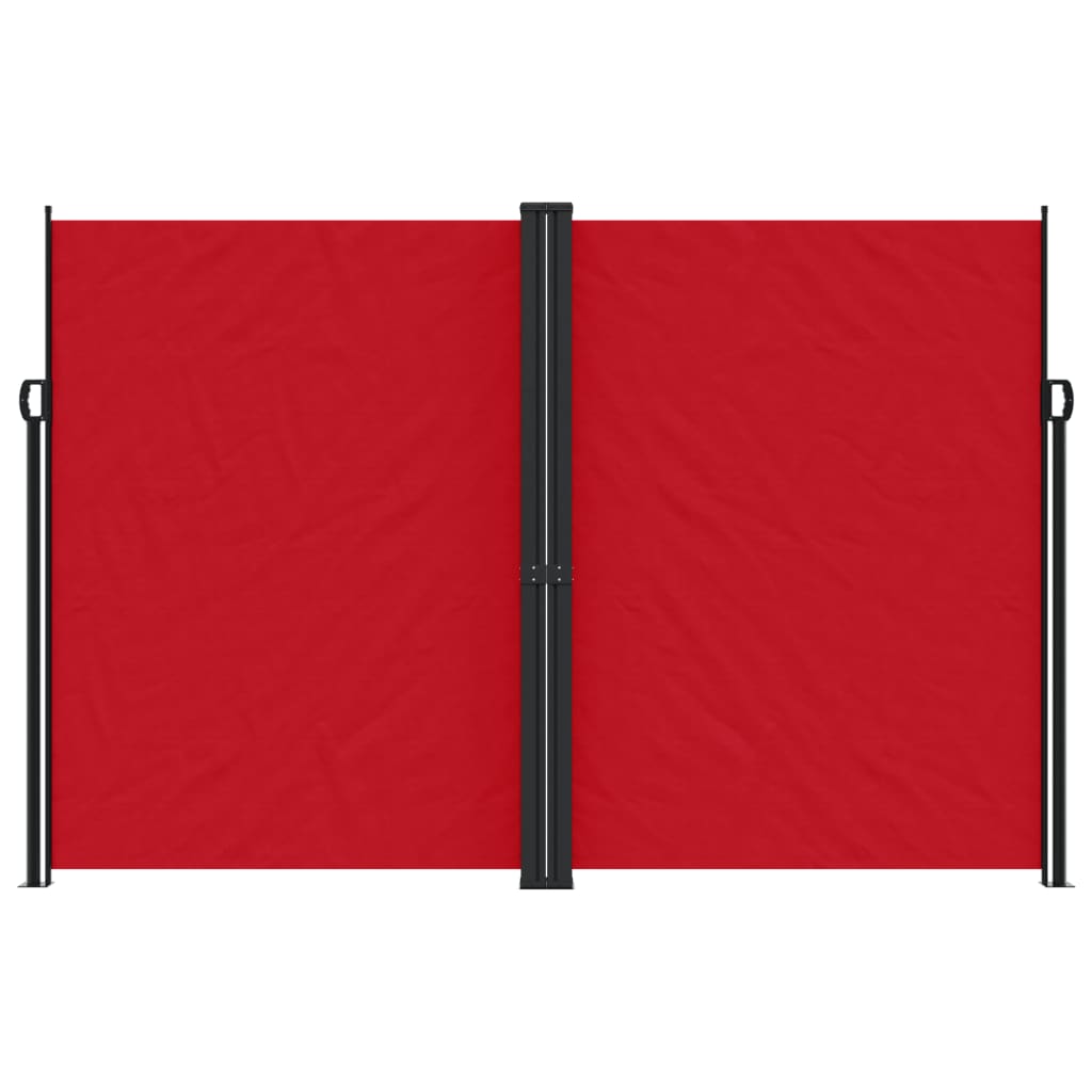 vidaXL Auvent latéral rétractable rouge 220x600 cm