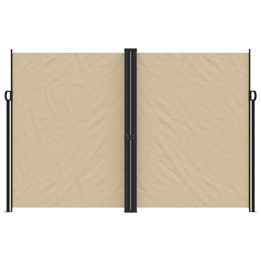 vidaXL Auvent latéral rétractable beige 220x1200 cm