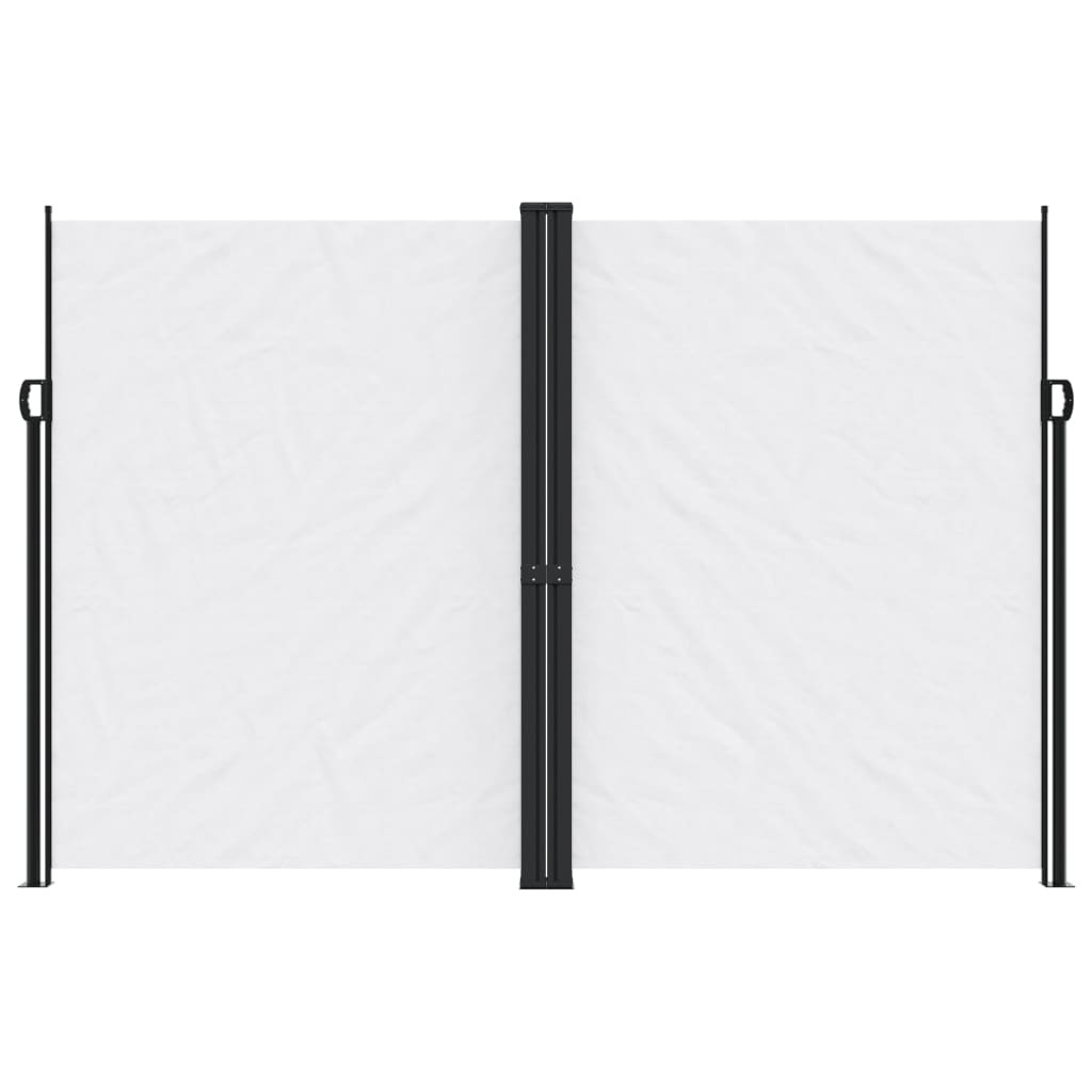 vidaXL Auvent latéral rétractable blanc 220x1200 cm
