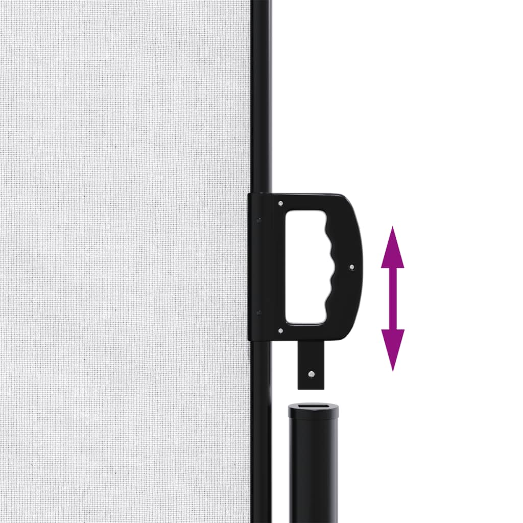 vidaXL Auvent latéral rétractable blanc 220x1200 cm