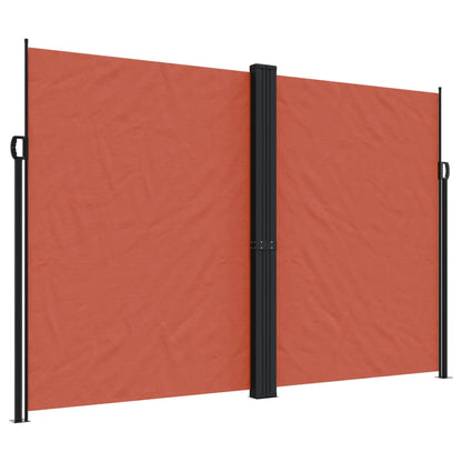 vidaXL Auvent latéral rétractable terre cuite 220x1200 cm