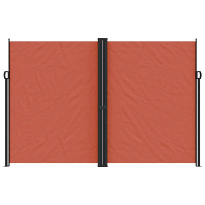 vidaXL Auvent latéral rétractable terre cuite 220x1200 cm