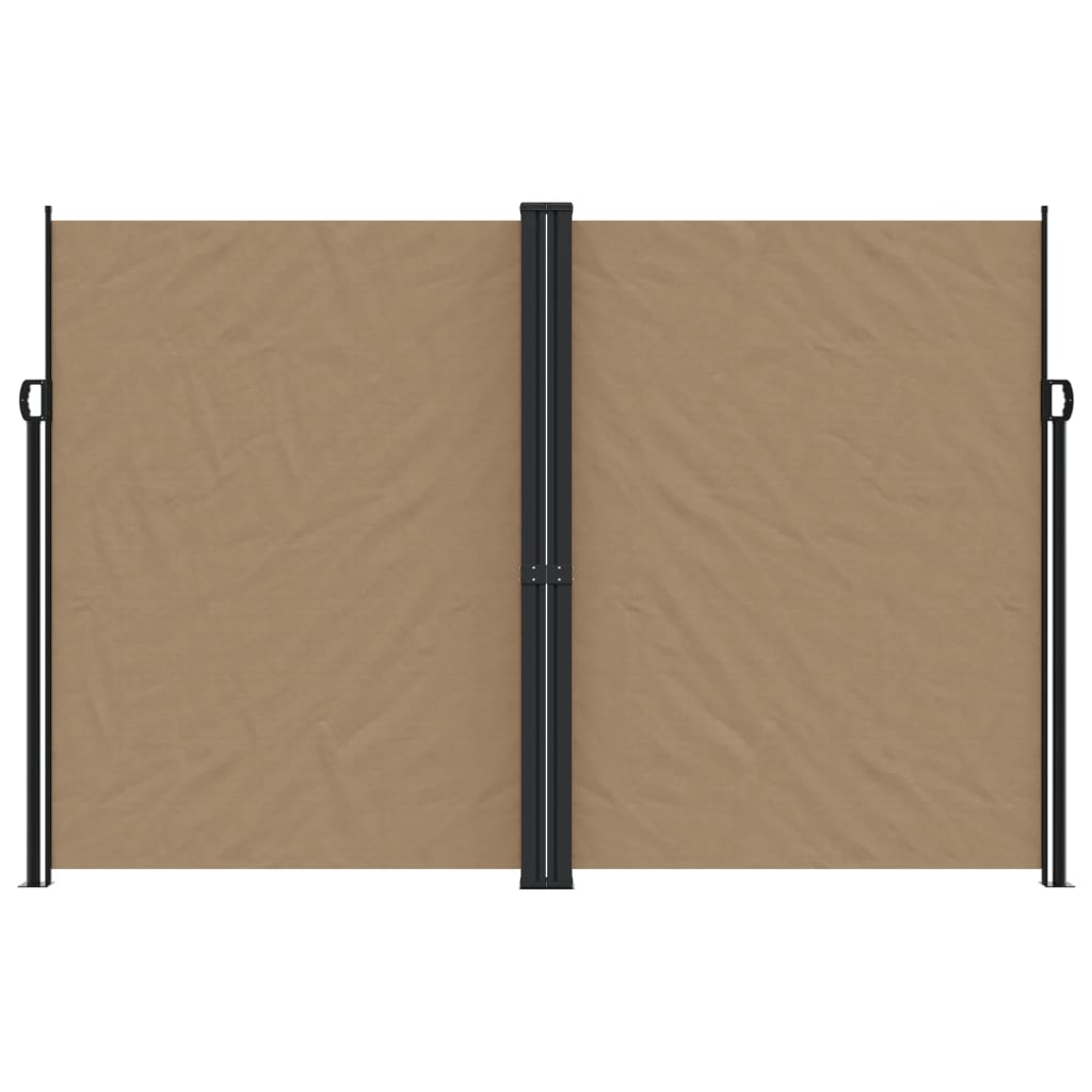 vidaXL Auvent latéral rétractable taupe 220x1200 cm