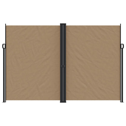 vidaXL Auvent latéral rétractable taupe 220x1200 cm