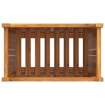 vidaXL Jardinière avec doublure 54x31x75 cm bois massif d'acacia