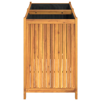 vidaXL Jardinière avec doublure 100x50x75 cm bois massif d'acacia