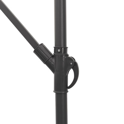 vidaXL Parasol de jardin avec mât en acier blanc 290x290x238 cm