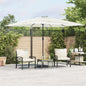 vidaXL Parasol de jardin avec mât en acier blanc 290x290x238 cm