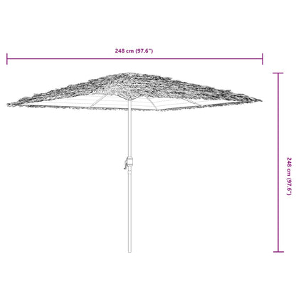 vidaXL Parasol de jardin avec mât en acier vert 248x248x248 cm