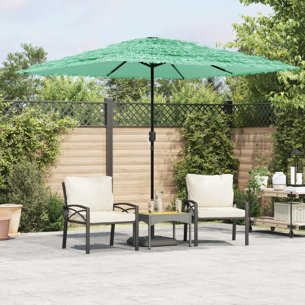 vidaXL Parasol de jardin avec mât en acier vert 248x248x248 cm